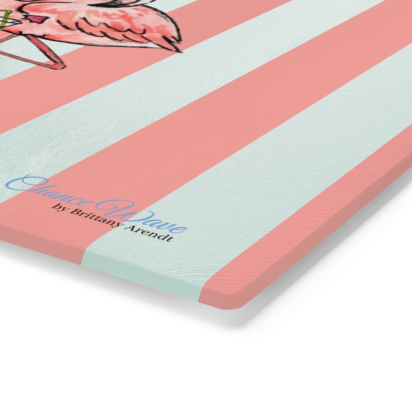 Party Animal Tempered Glass Cutting Board