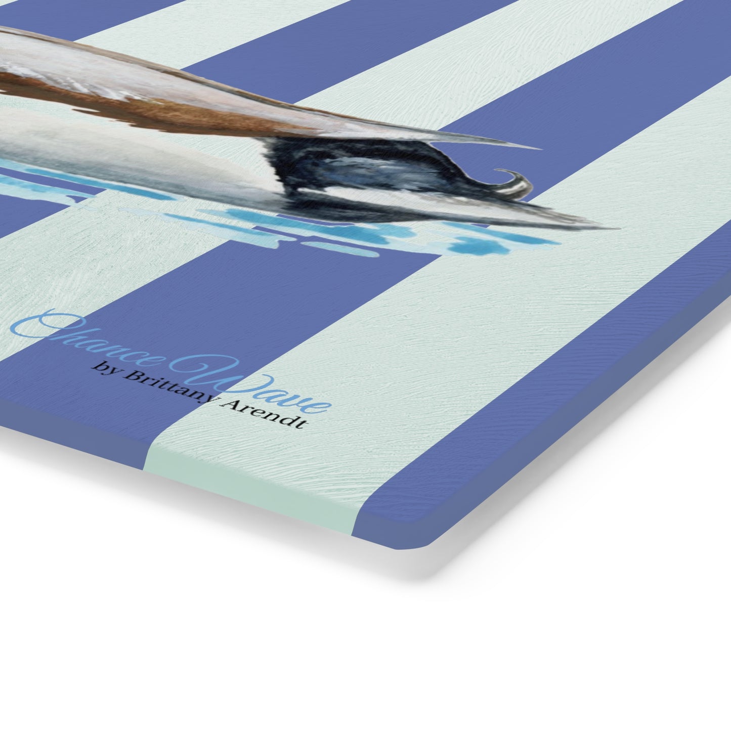 Mallard striped Tempered Glass Cutting Board