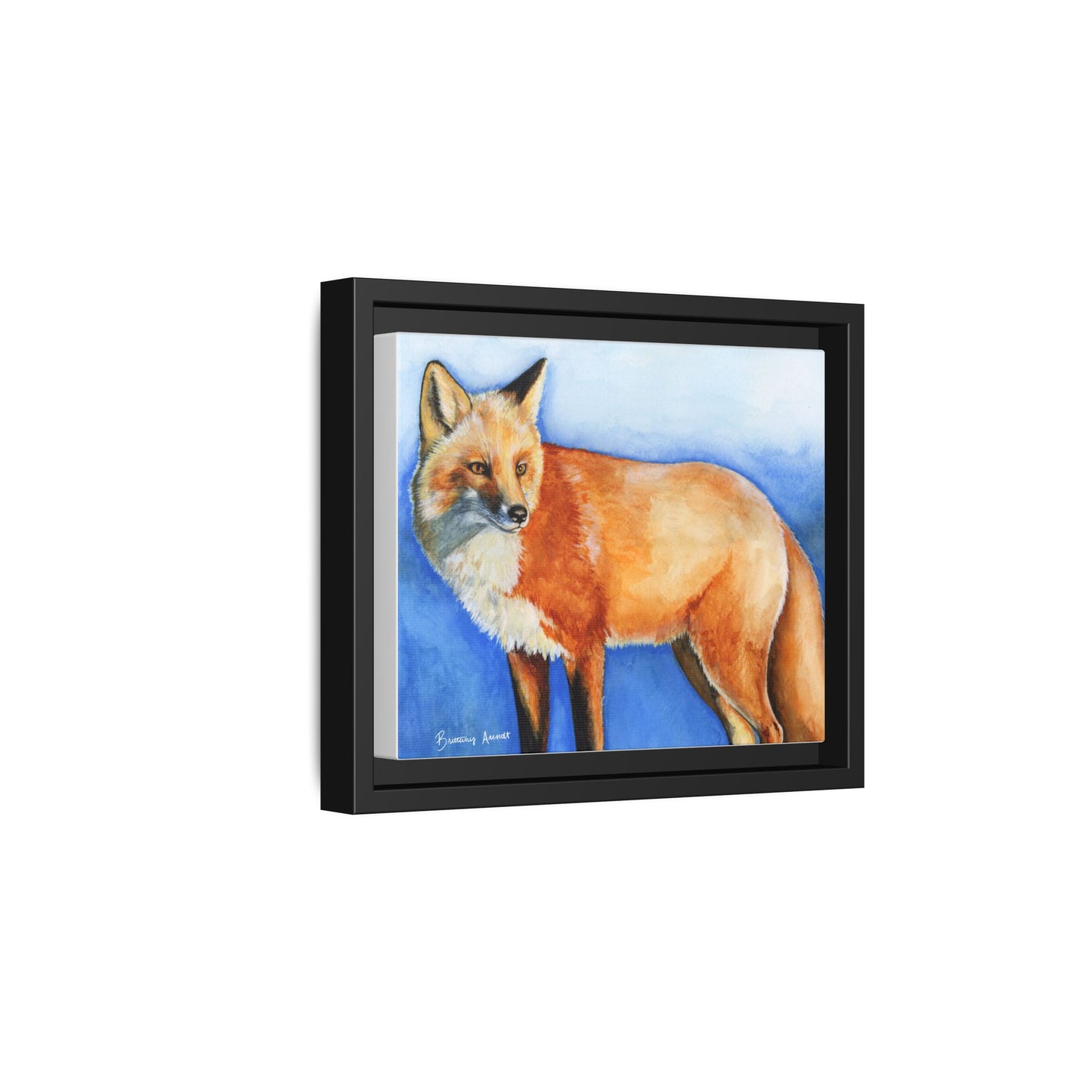 Fox Matte Canvas, Framed (Multi-color)