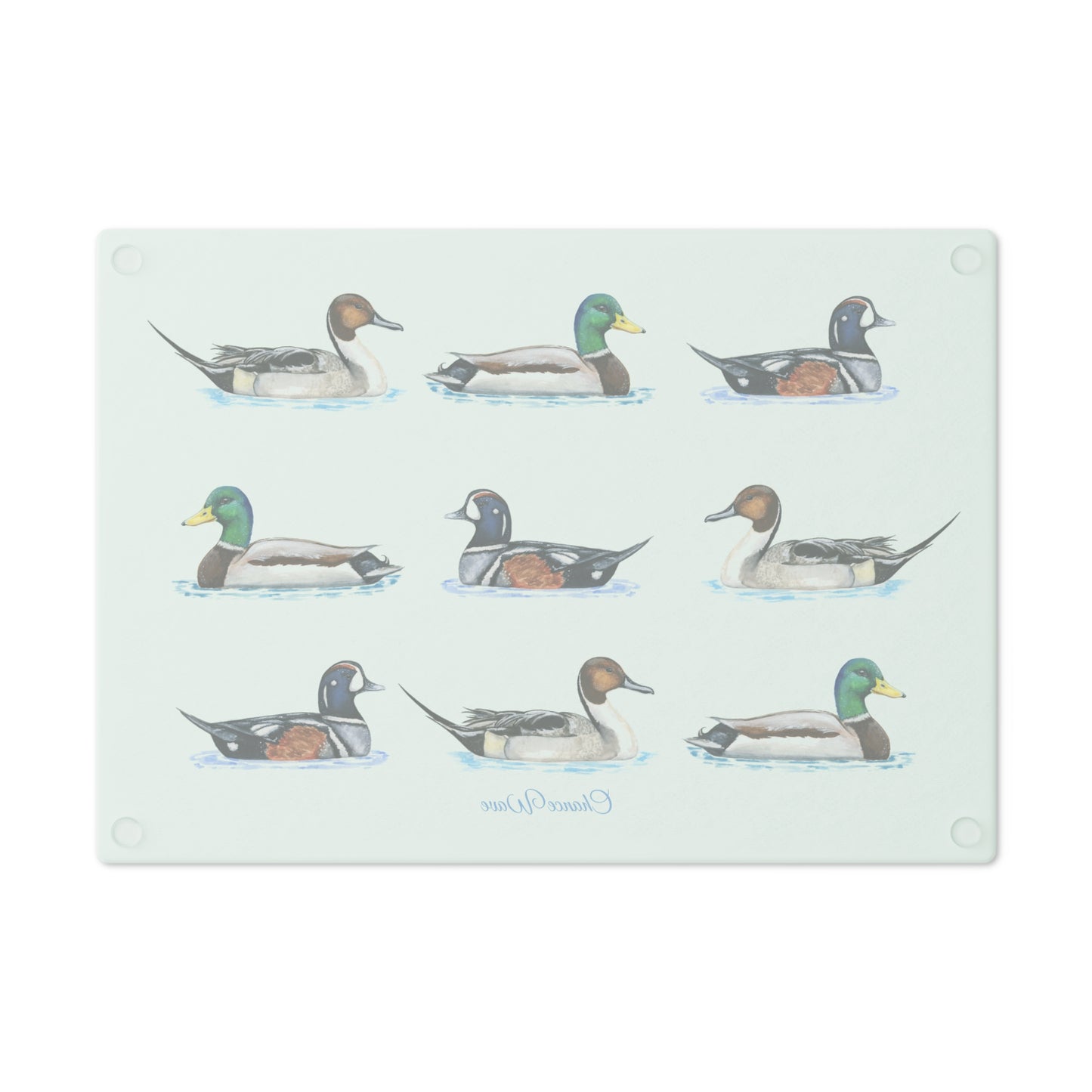 Duck Tempered Glass Cutting Board