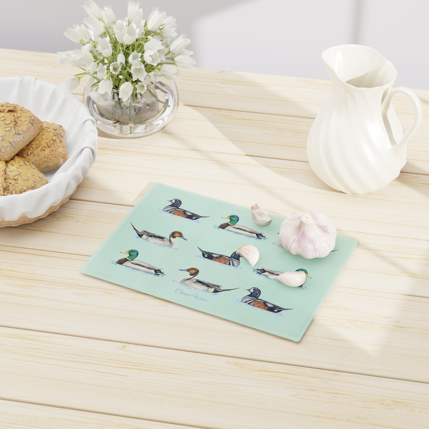Duck Tempered Glass Cutting Board