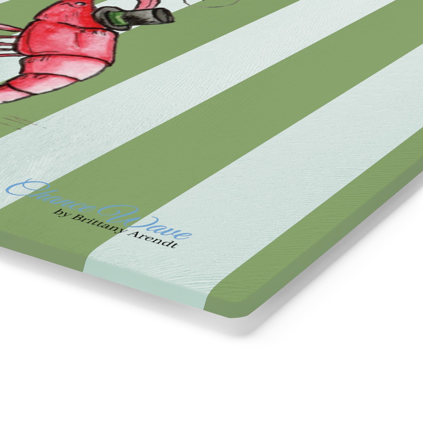 Party Animal Tempered Glass Cutting Board