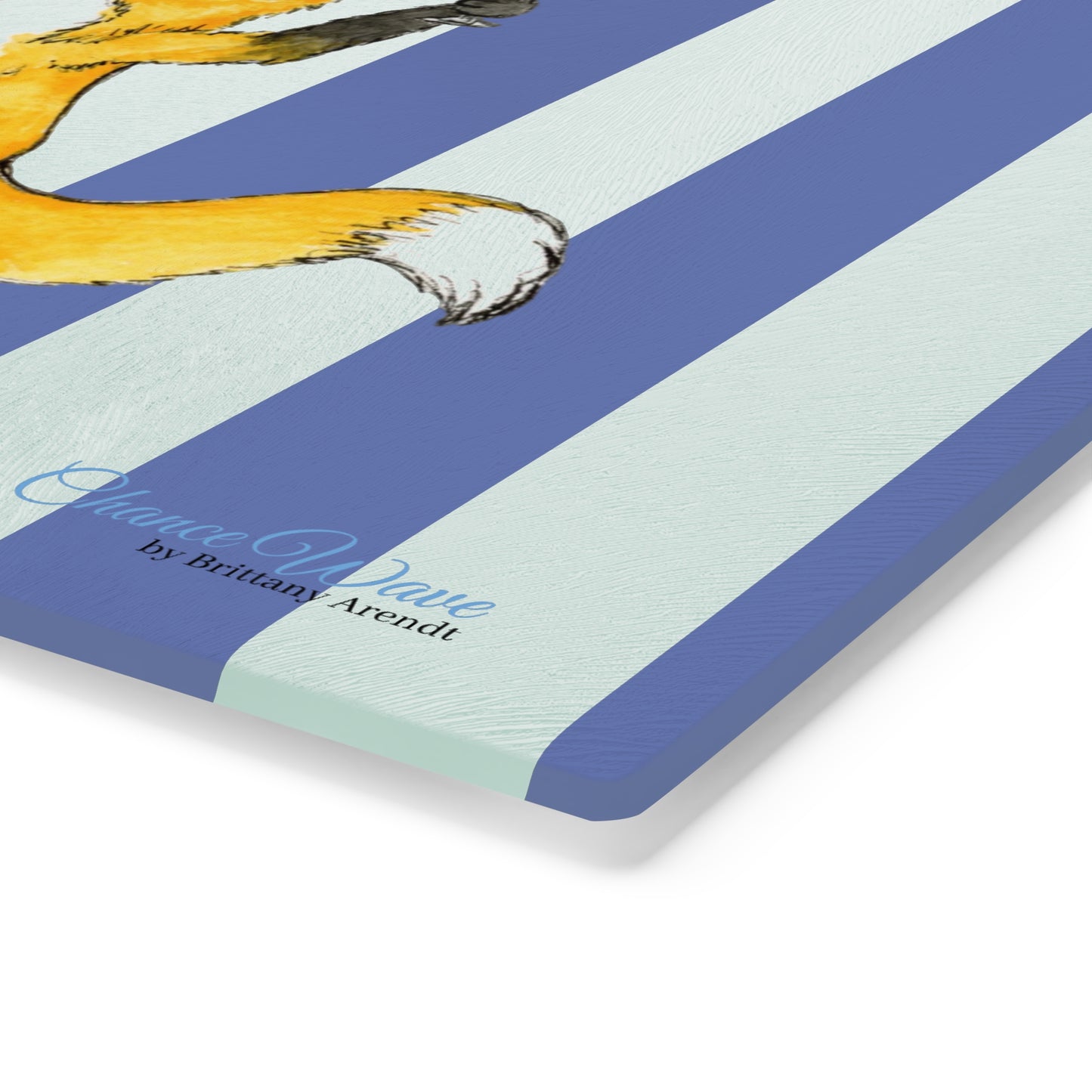 Fox party animal Tempered Glass Cutting Board