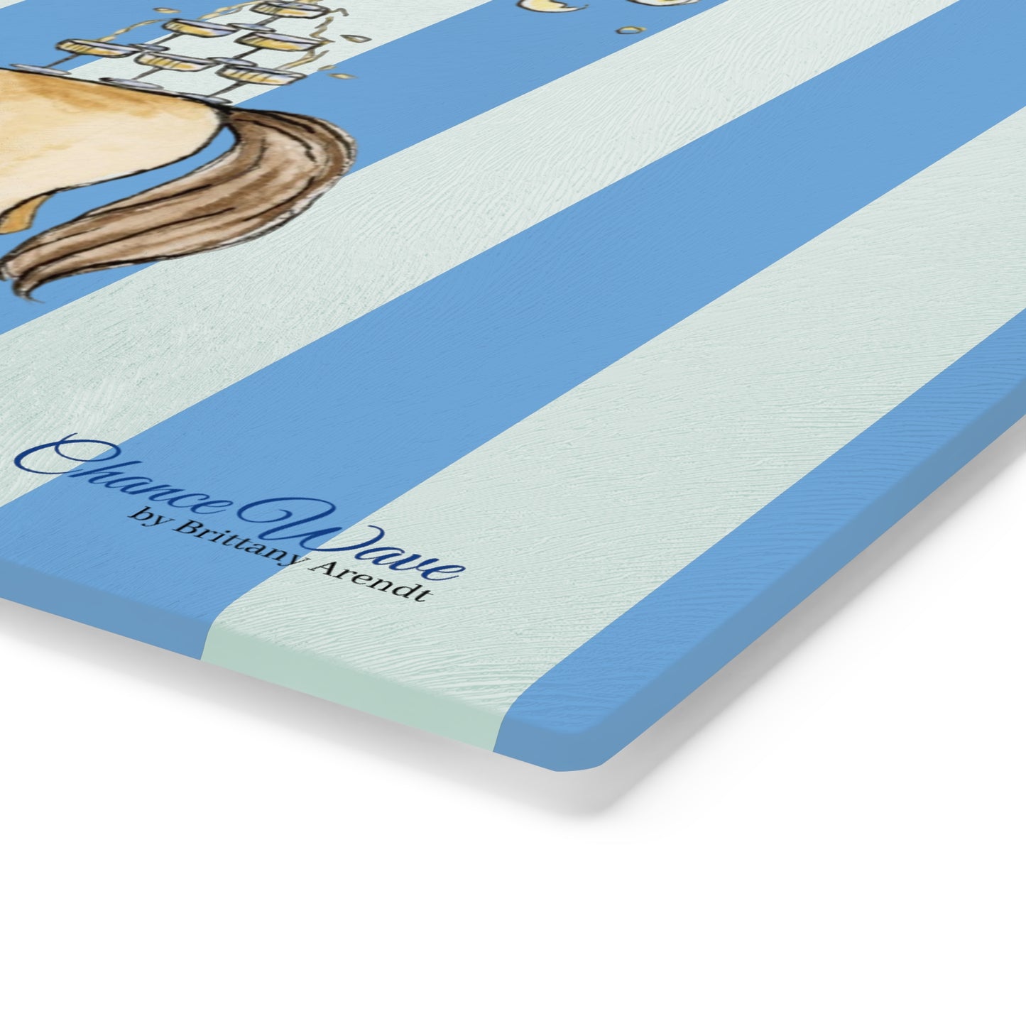 Party Animal Tempered Glass Cutting Board