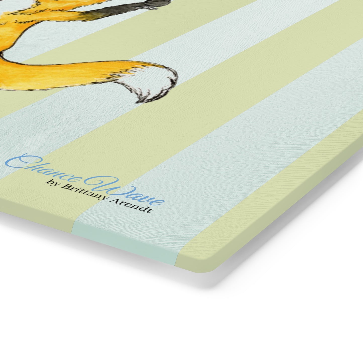 Party Animal Tempered Glass Cutting Board