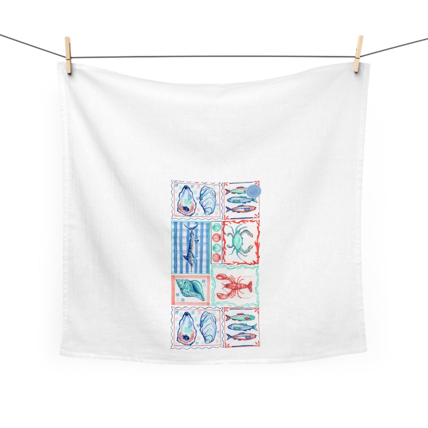 Coastal Summer Tea Towel