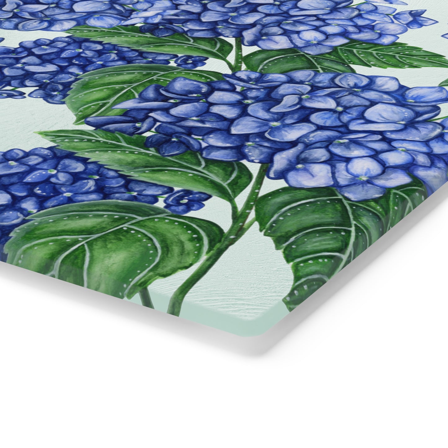 Hydrangea Tempered Glass Cutting Board