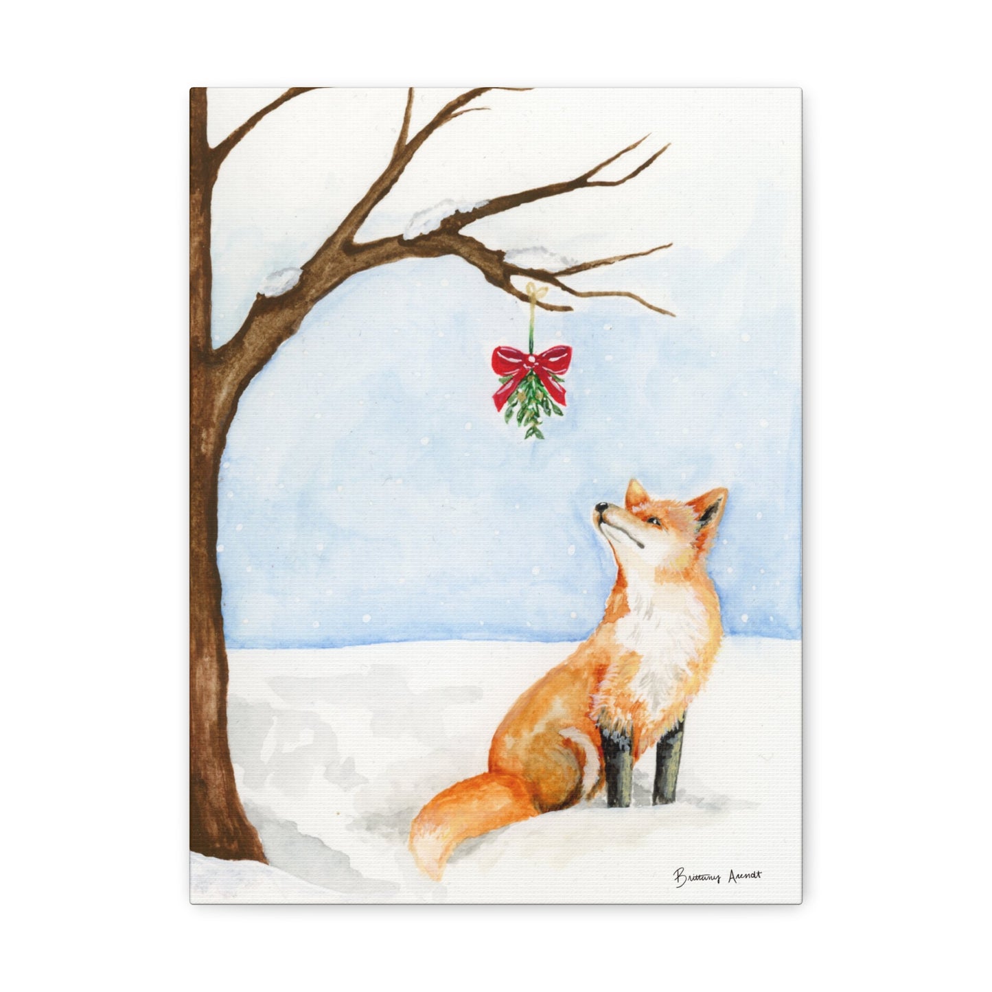 Winter Fox Canvas Gallery Wrap