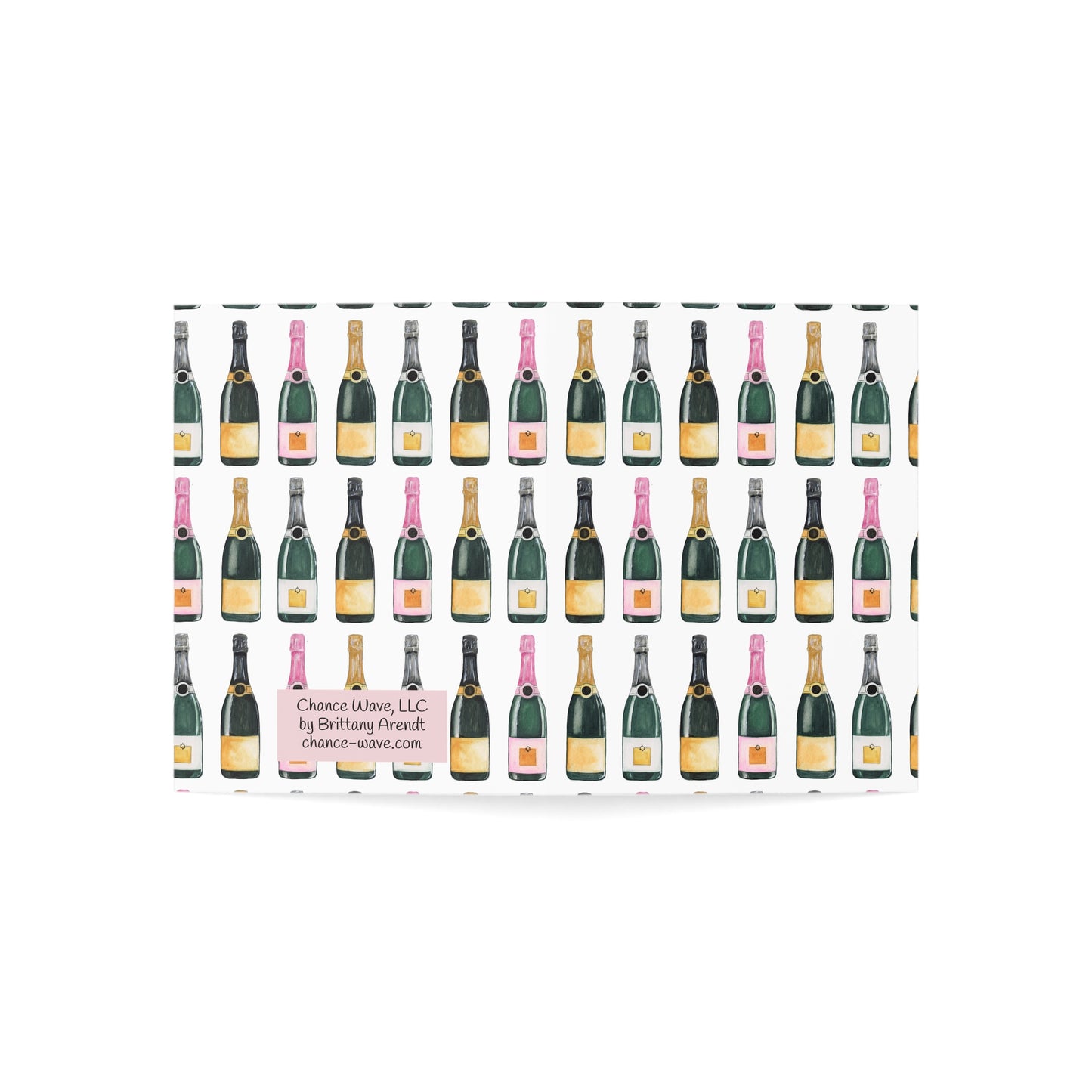 Champagne Pattern Notecards (10 and 30pcs)