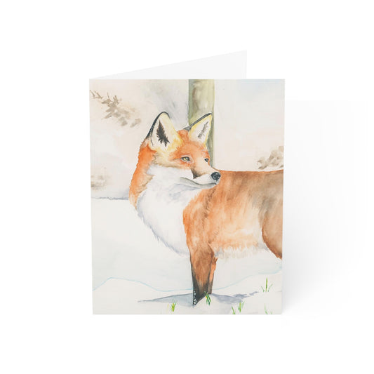Vertical Fox Notecards (10 and 30pcs)