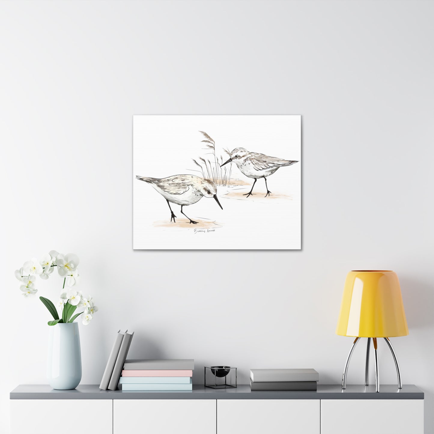 Sand Piper Canvas Gallery Wrap