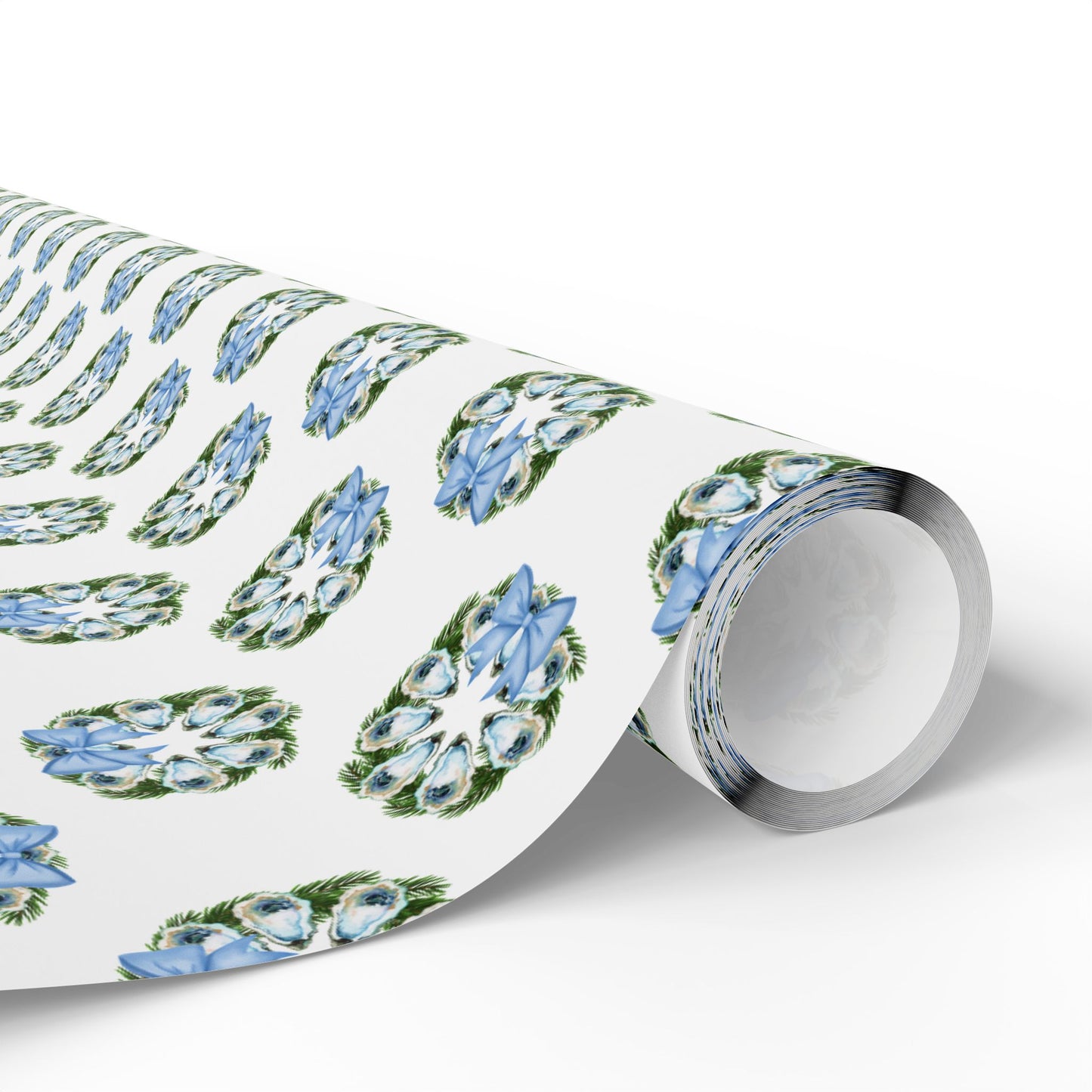 Oyster Wreath Wrapping Paper