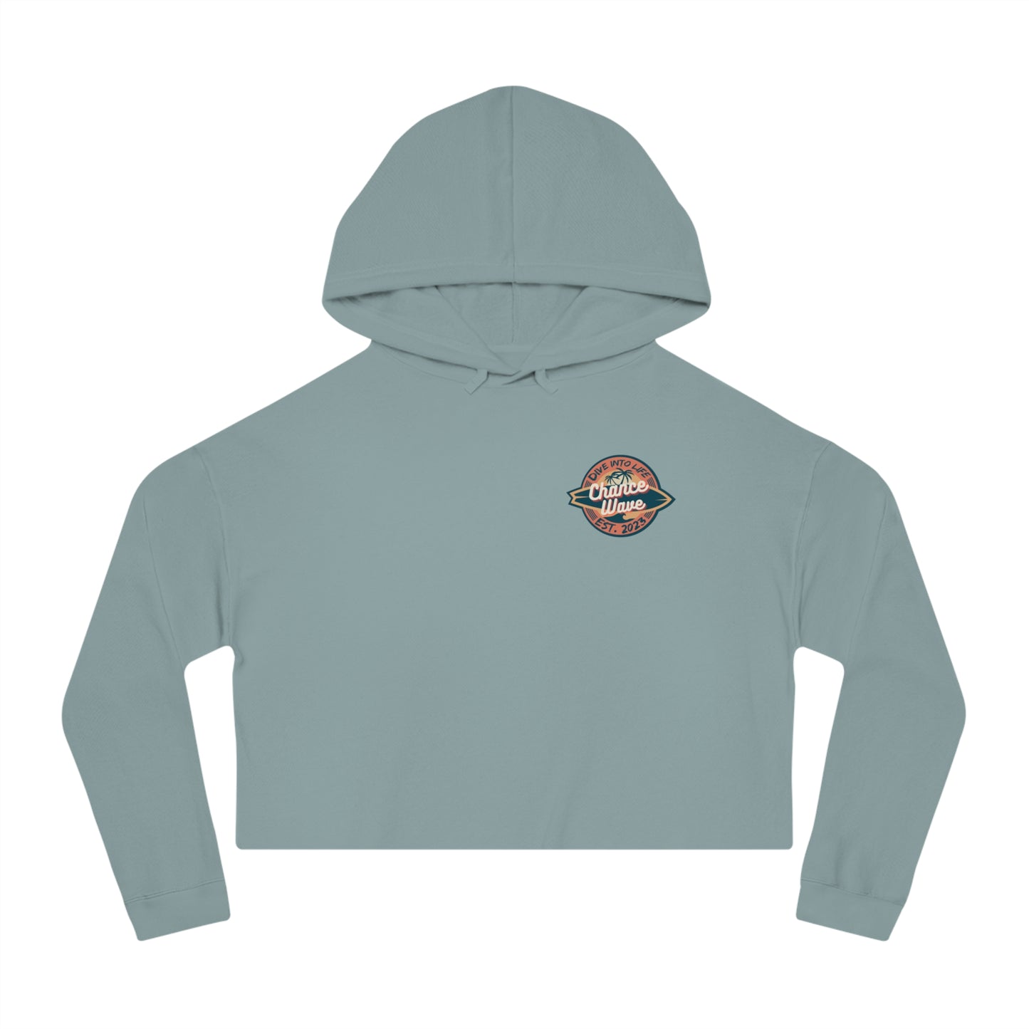 Chance Wave Cropped Hoodie