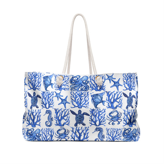 Ocean Pattern Weekender Bag