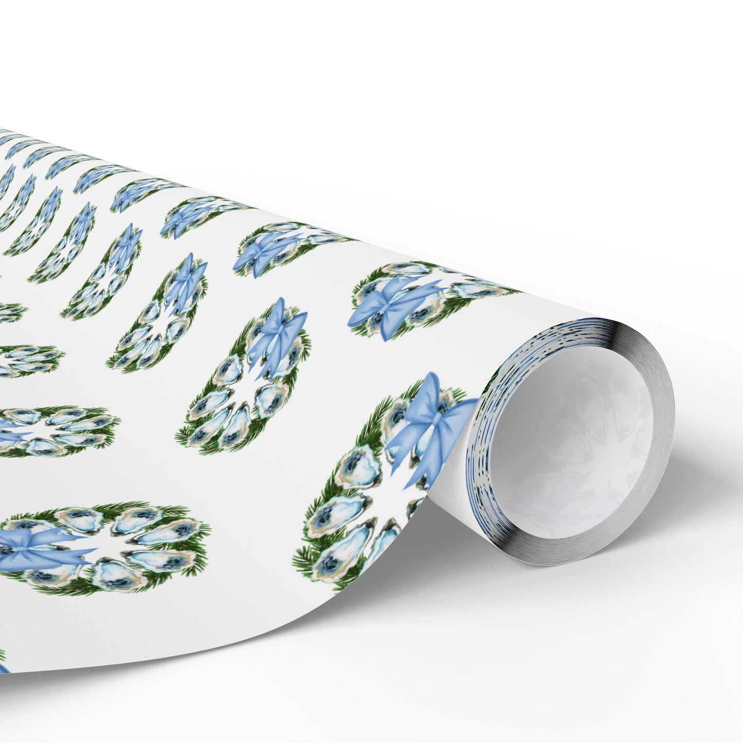 Oyster Wreath Wrapping Paper