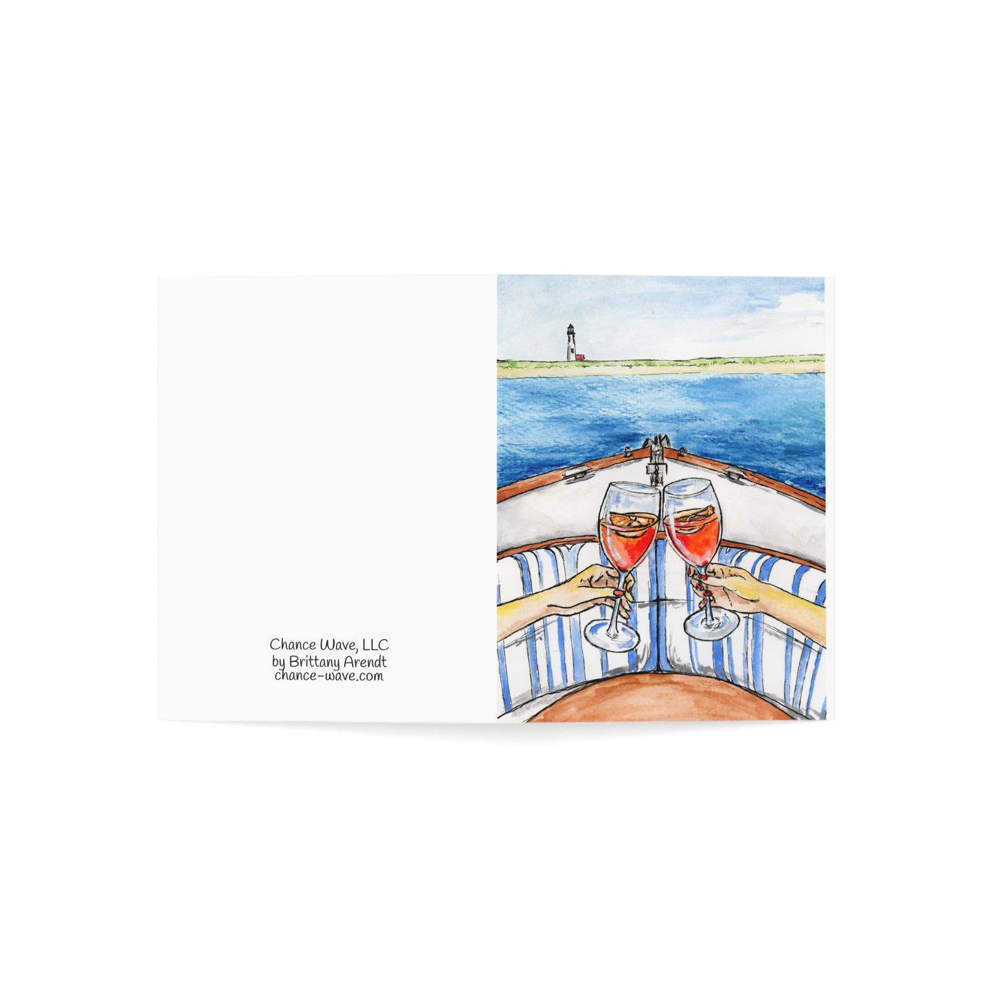 Boat Toasts Notecards (10 and 30pcs)