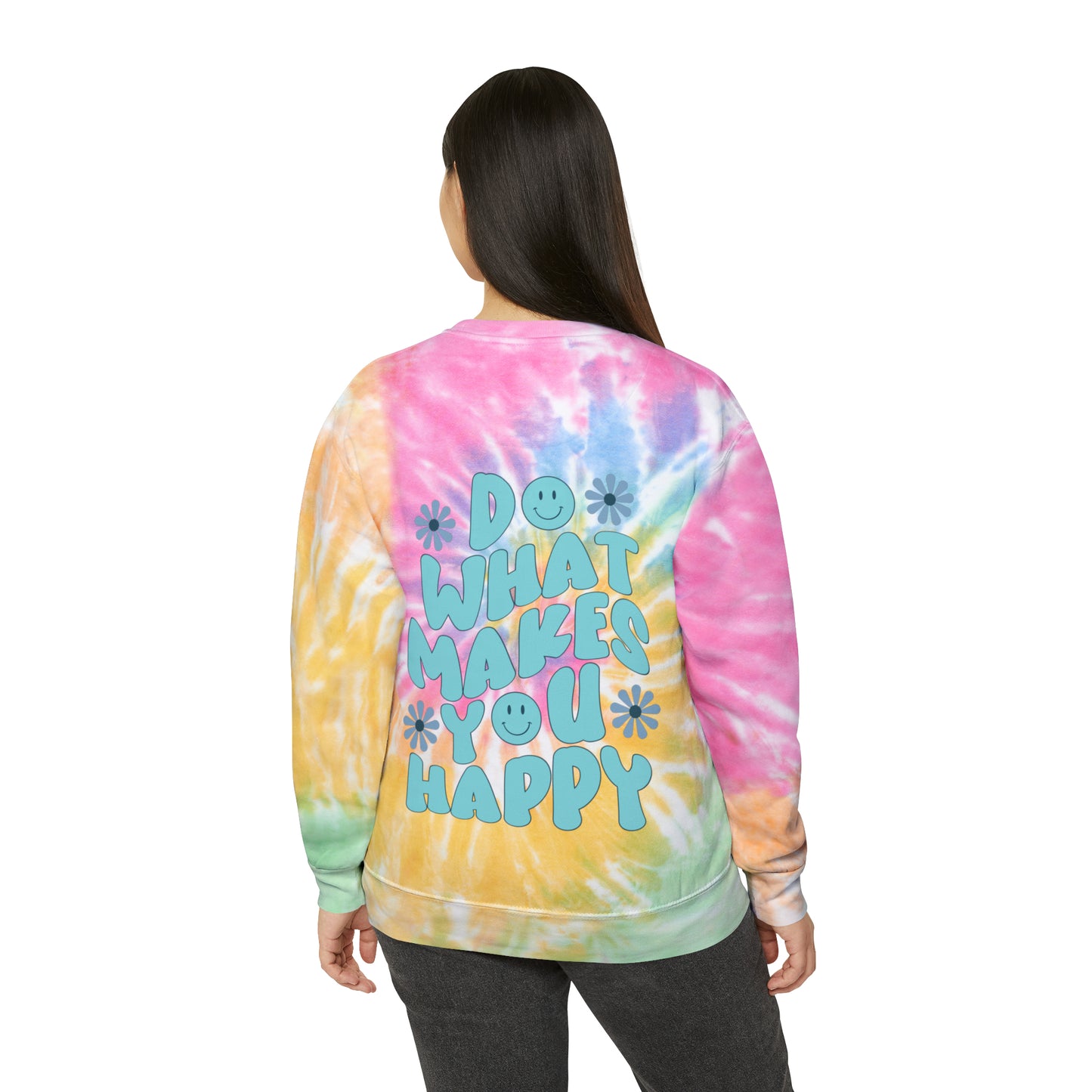 Happy Tie-Dye Crewneck