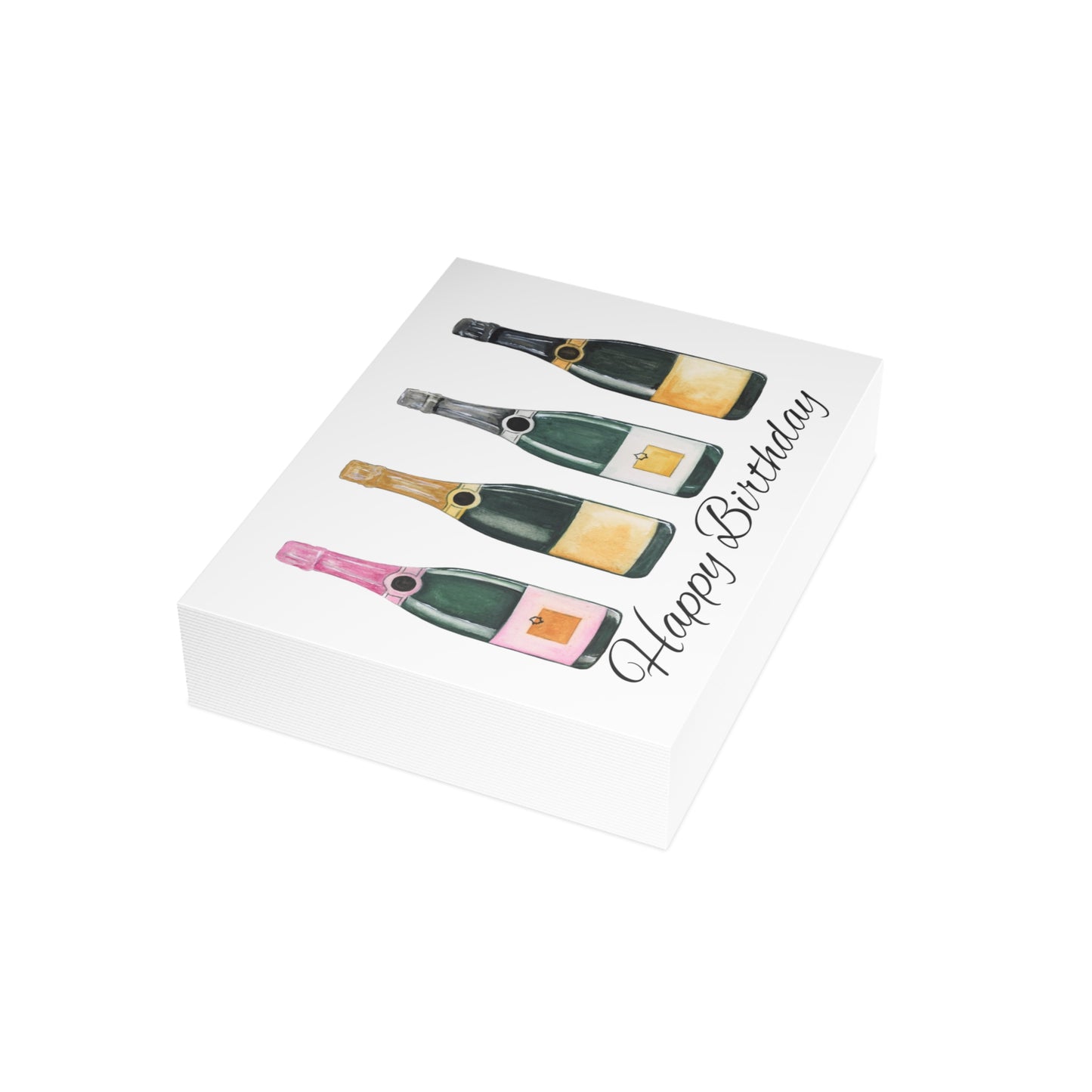 Champagne Birthday Cards (10 and 30pcs)