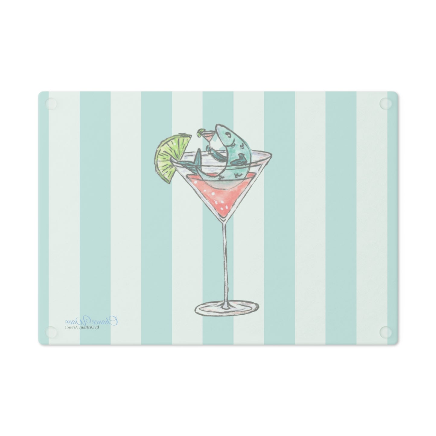 Party Animal Tempered Glass Cutting Board