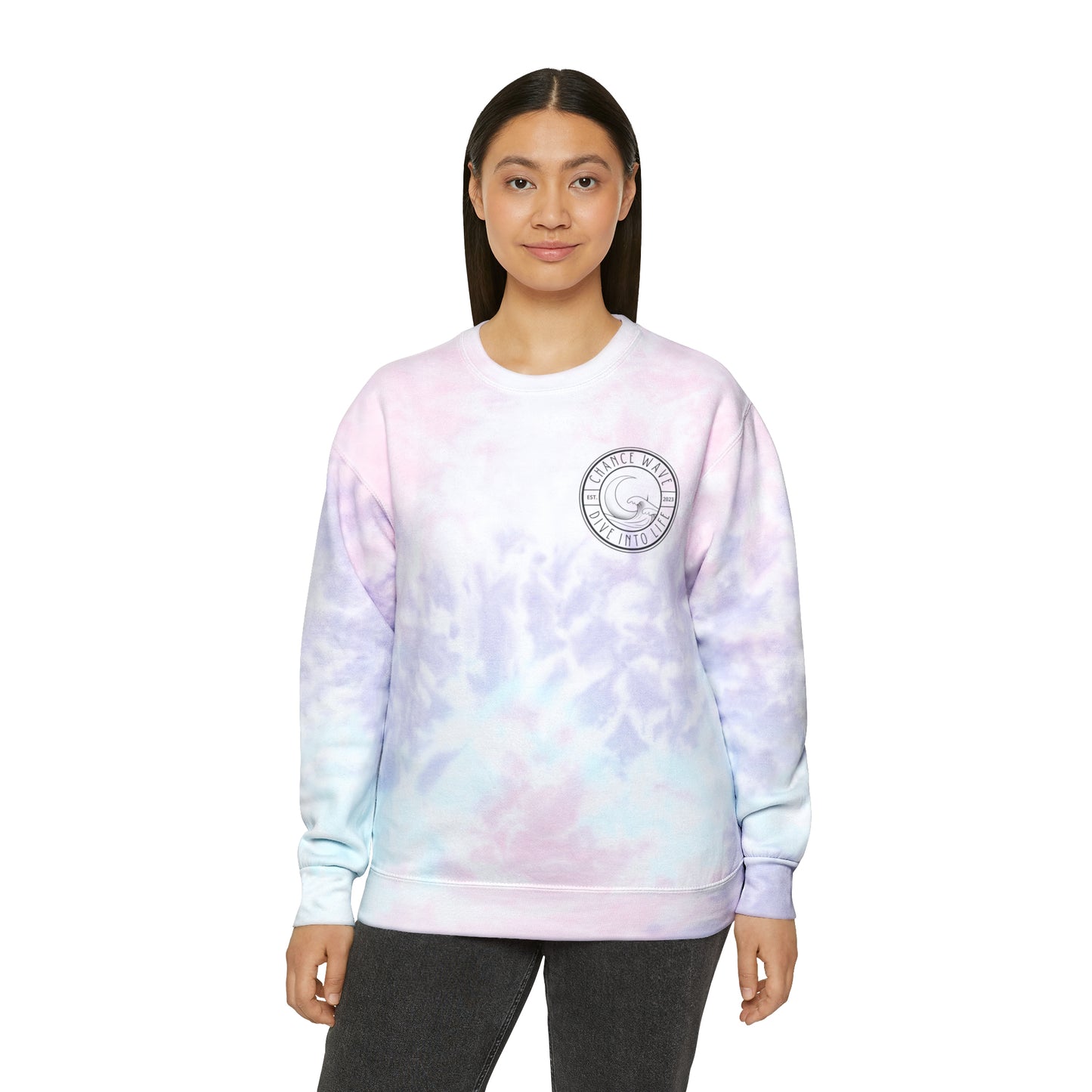 Happy Tie-Dye Crewneck