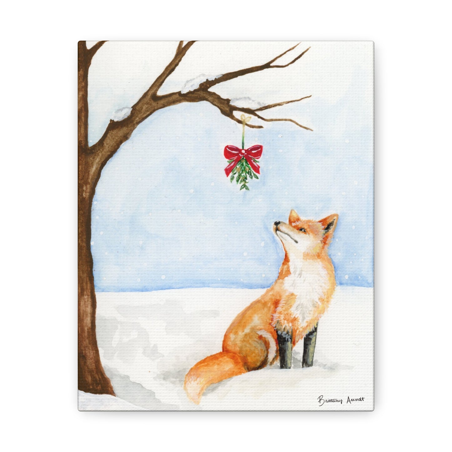 Winter Fox Canvas Gallery Wrap