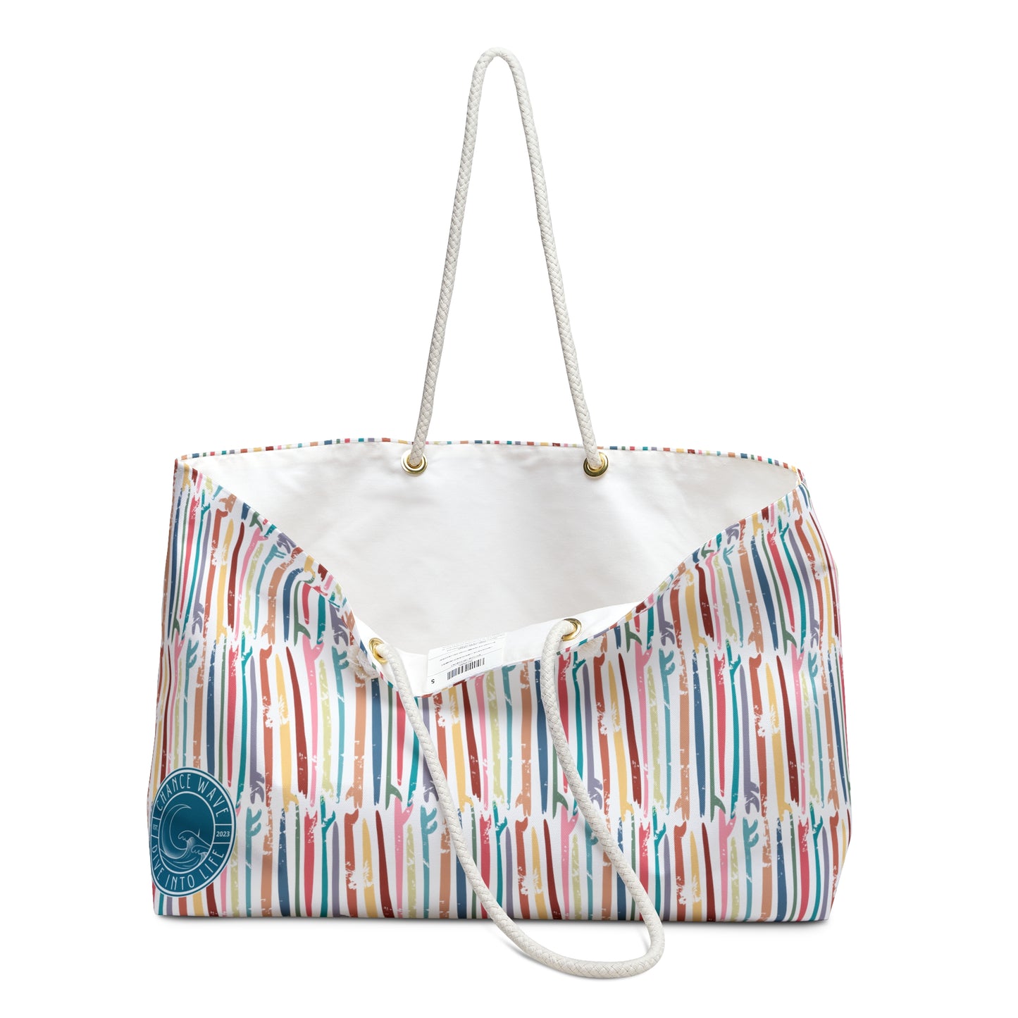 Surf Pattern Weekender Bag