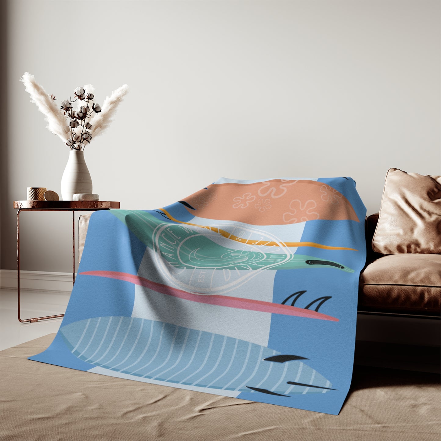 Surf Board Sweatshirt Blanket