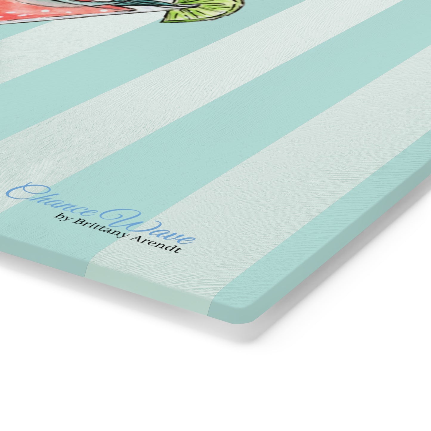 Party Animal Tempered Glass Cutting Board