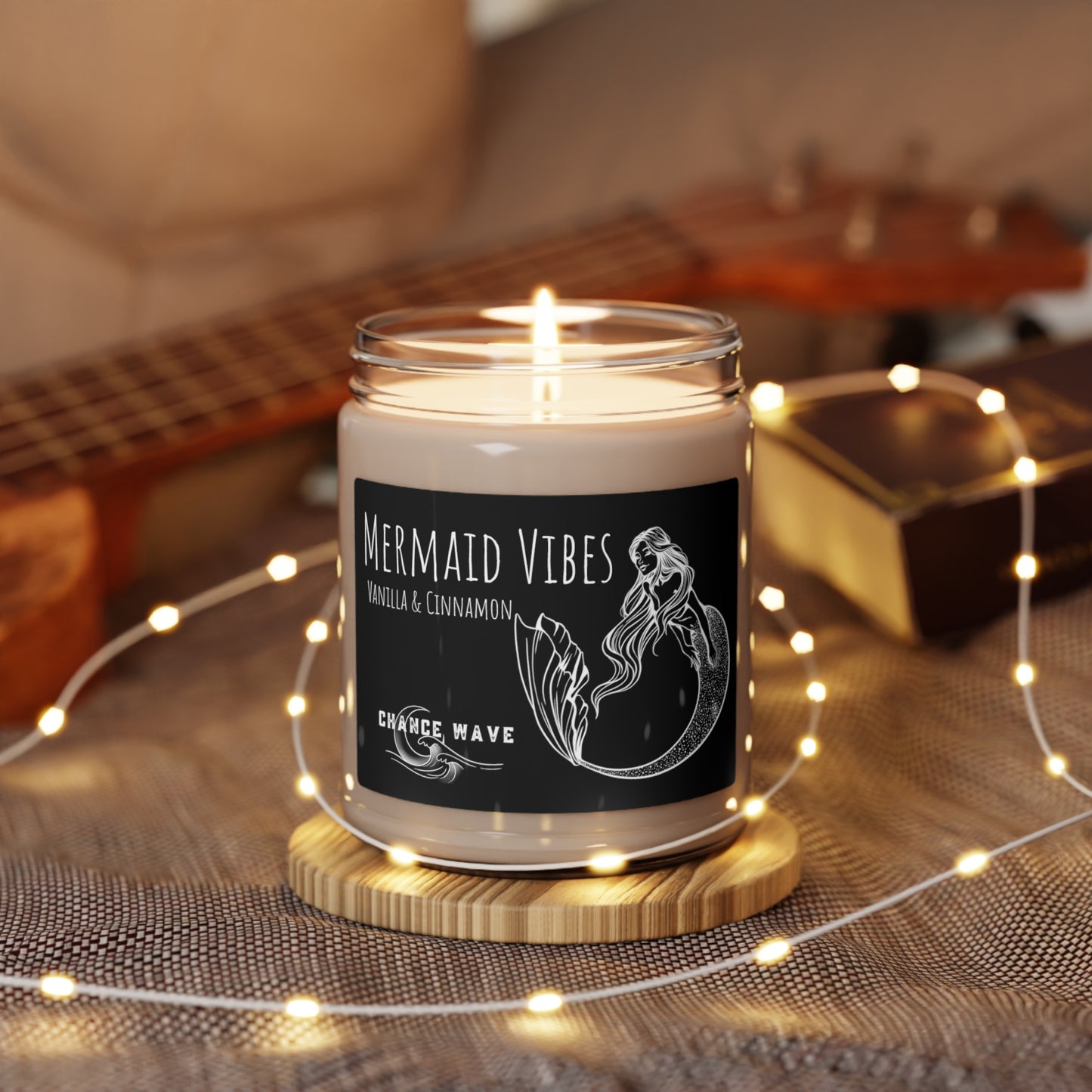 Mermaid Vibes Vanilla Scented Soy Candle, 9oz