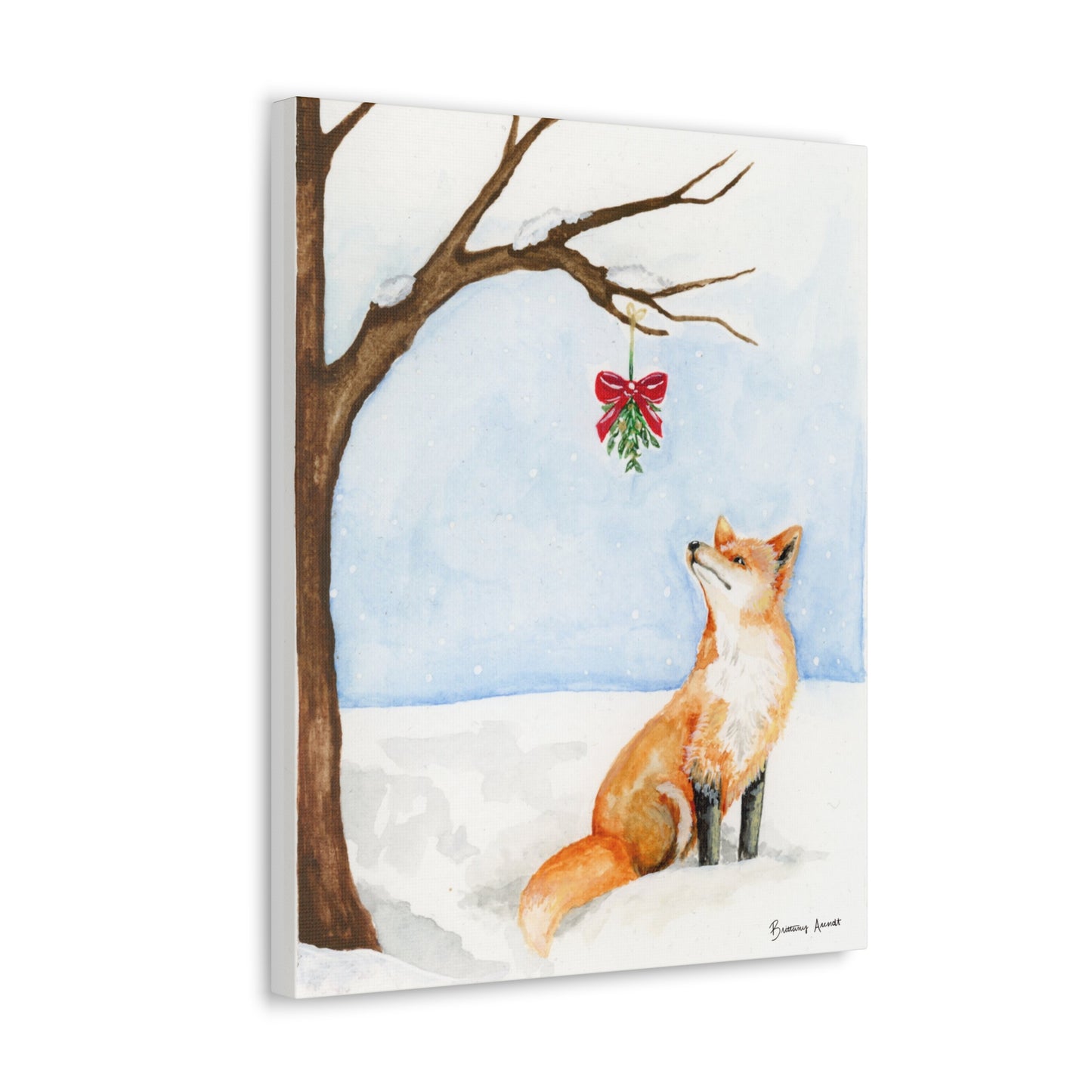 Winter Fox Canvas Gallery Wrap