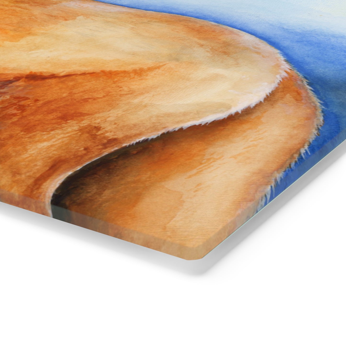 Fox Tempered Glass Cutting Board