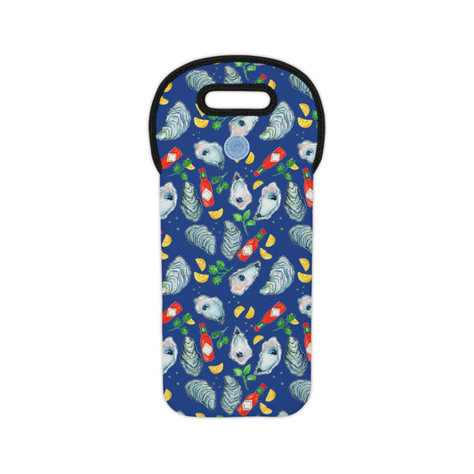 Copy of Oyster Platter Pattern Wine Tote Bag