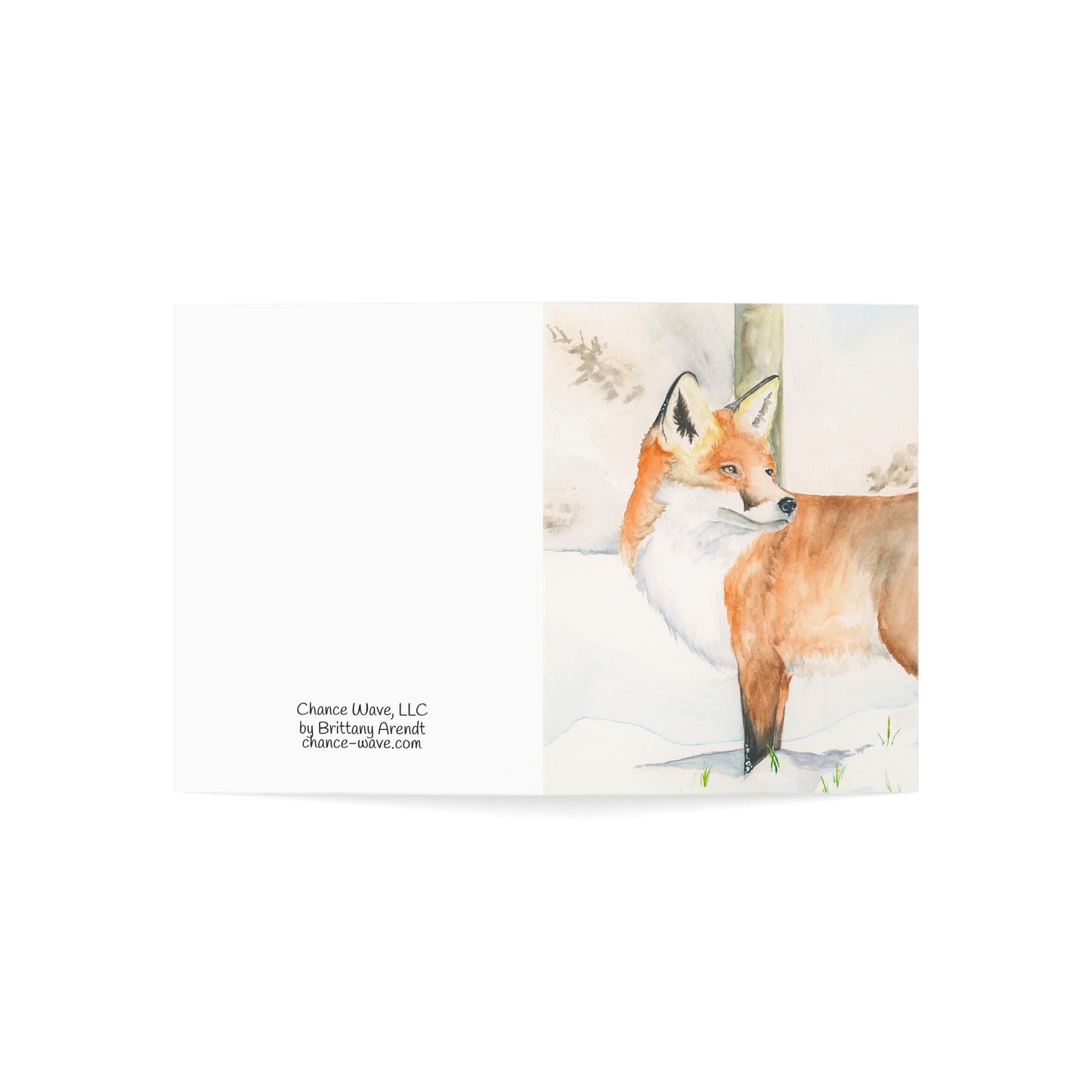 Vertical Fox Notecards (10 and 30pcs)