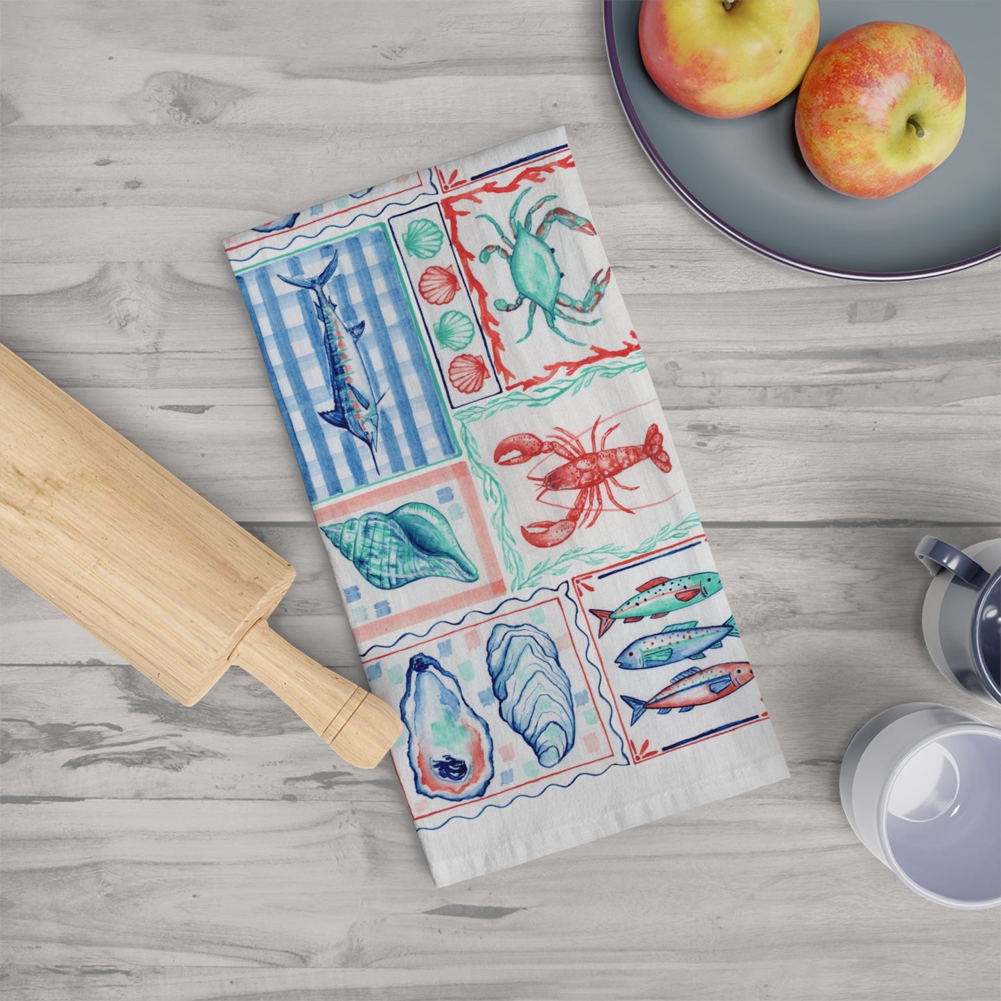 Coastal Summer Tea Towel