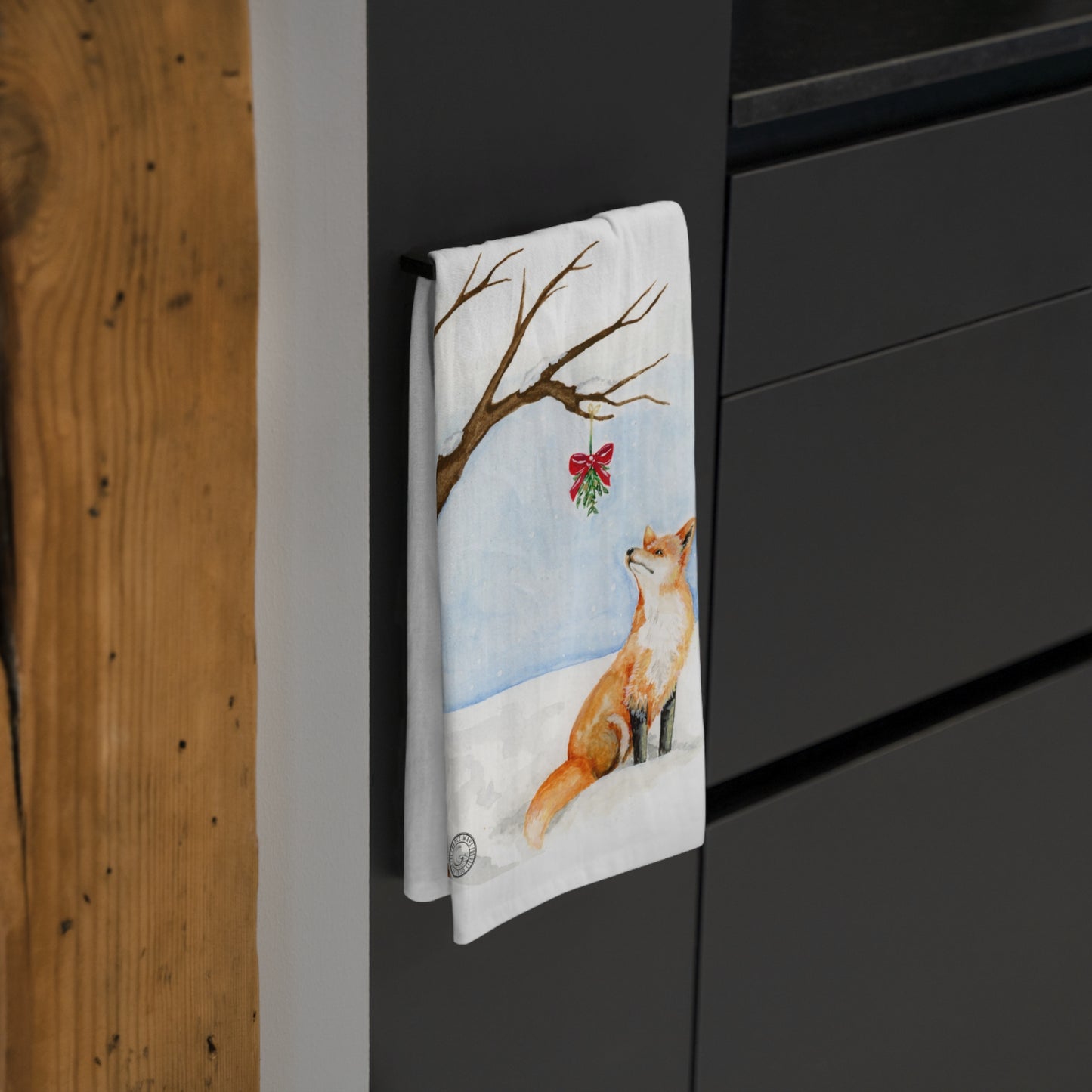 Winter Fox Tea Towel