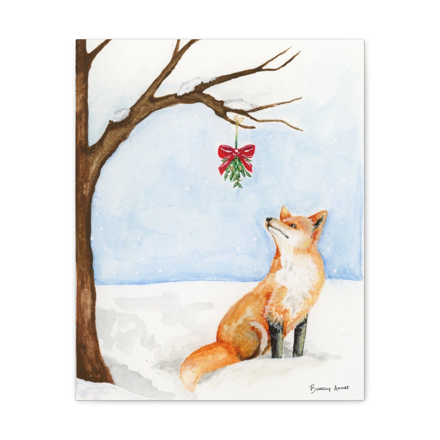 Winter Fox Canvas Gallery Wrap