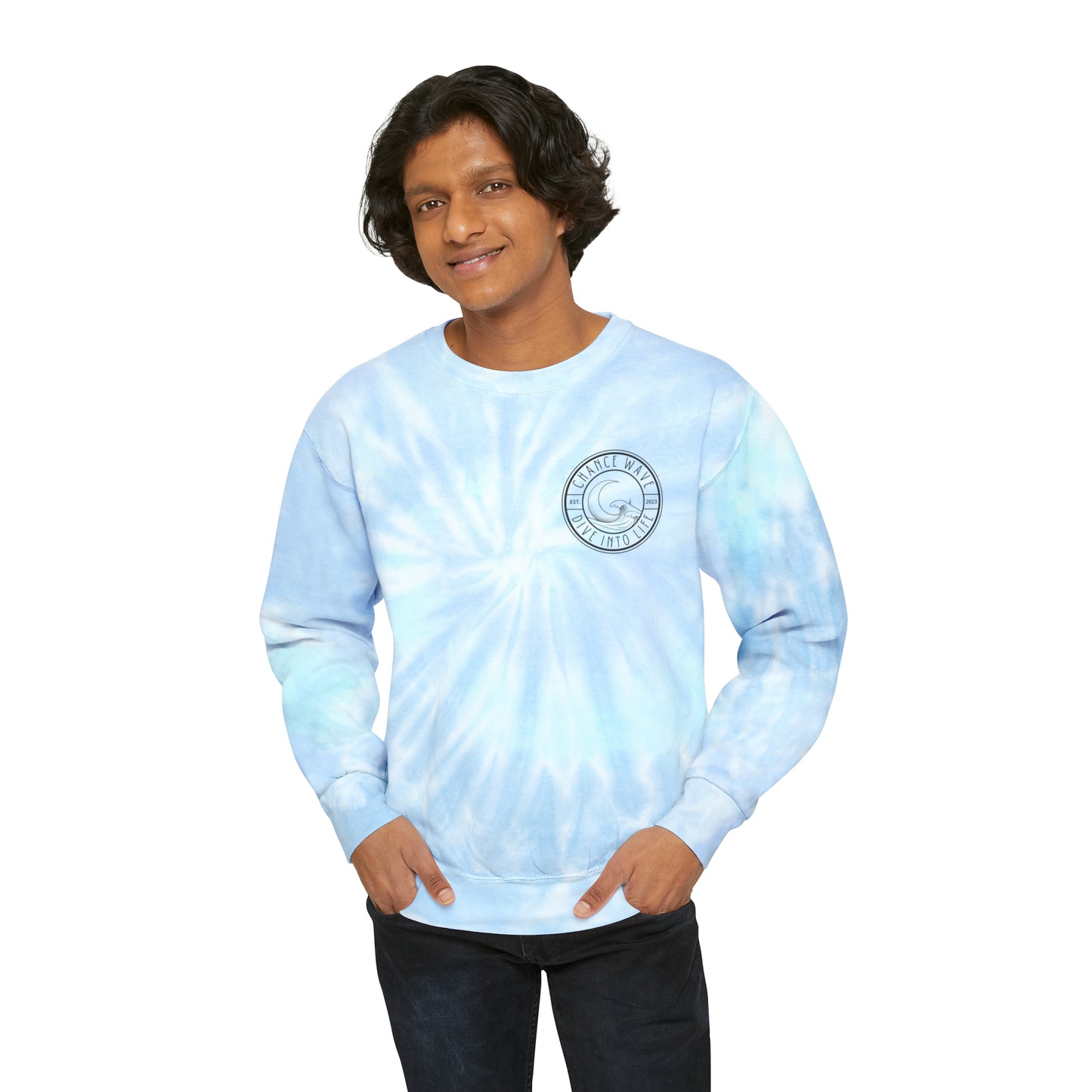 Happy Tie-Dye Crewneck