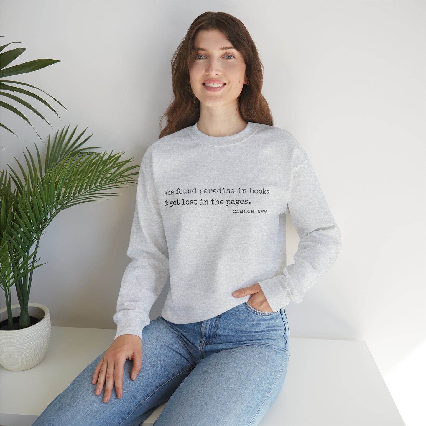 Paradise in Books Crewneck