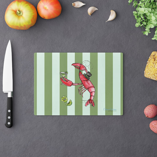 Party Animal Tempered Glass Cutting Board