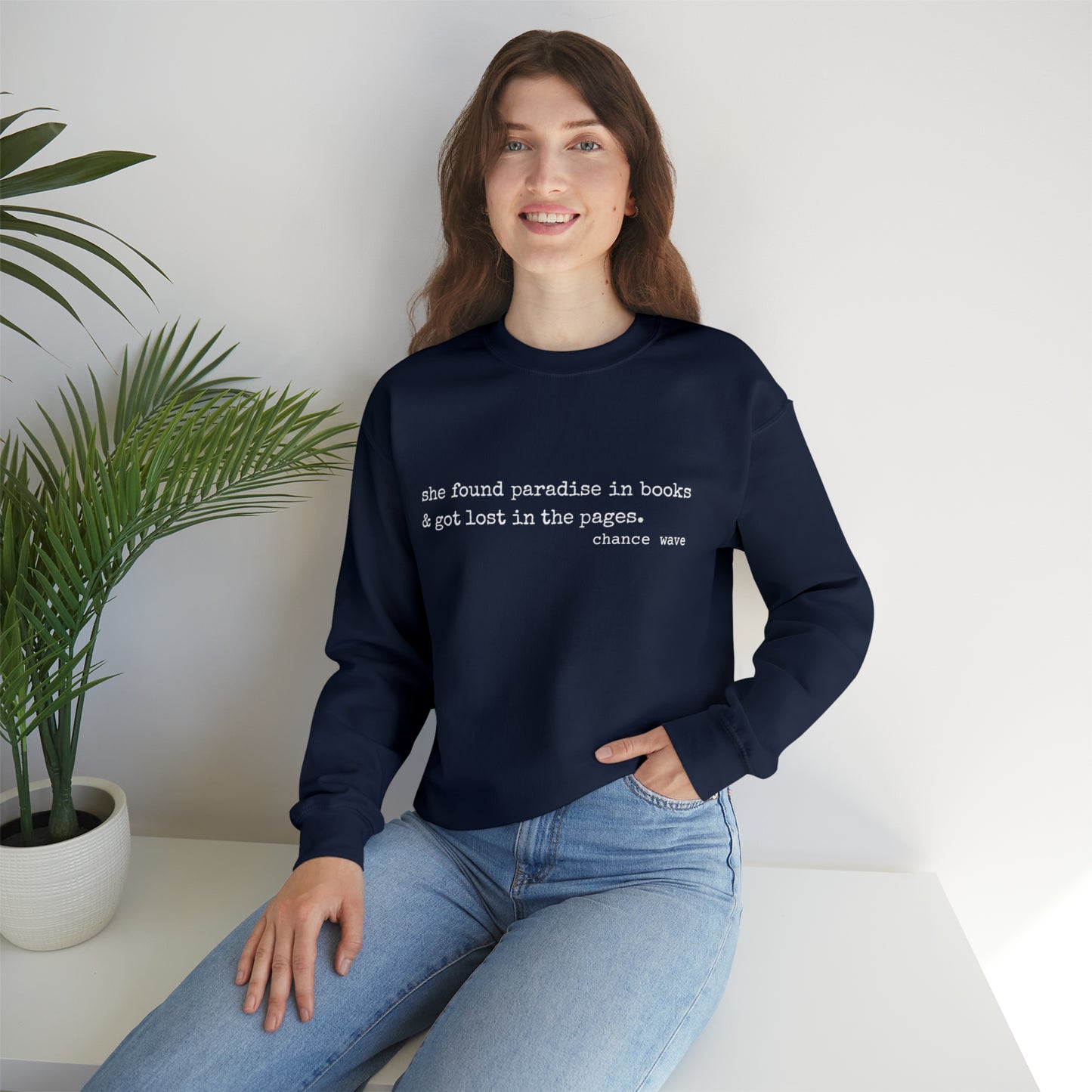 Paradise in Books Crewneck