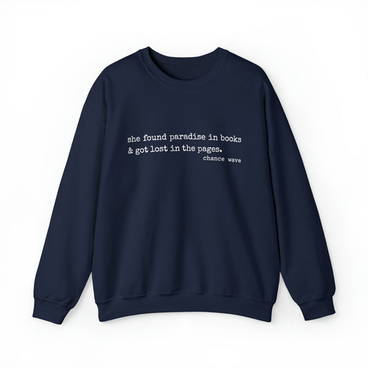 Paradise in Books Crewneck