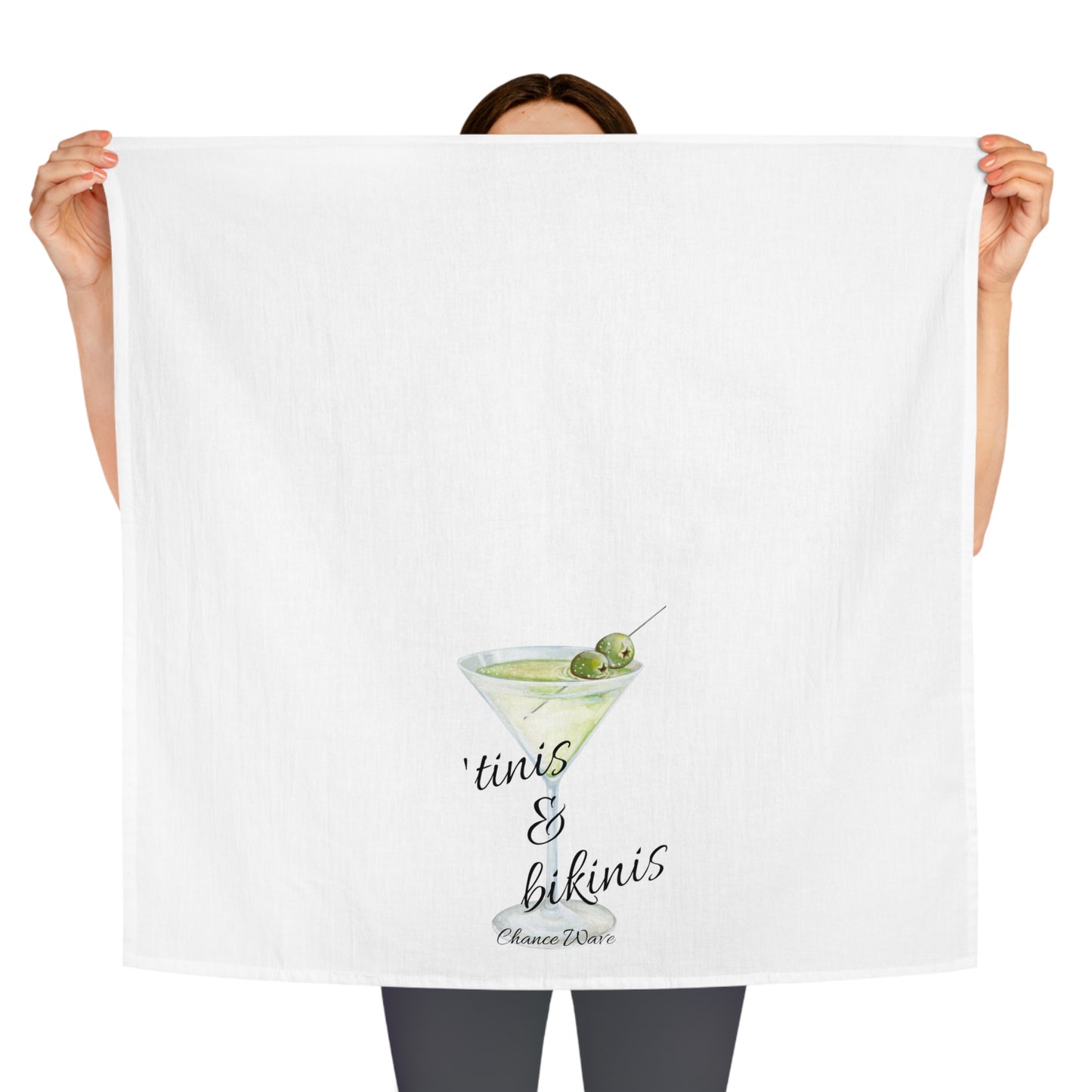 'tinis & Bikinis Tea Towel