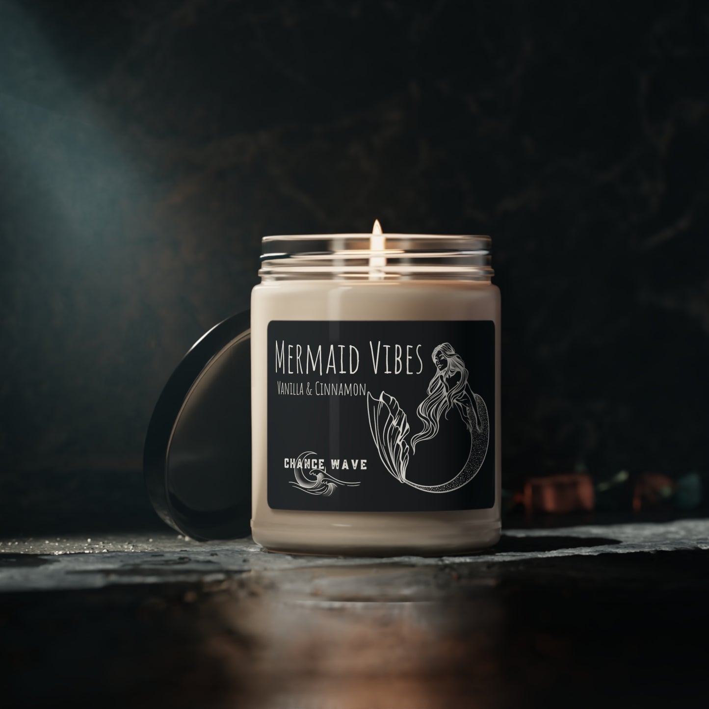 Mermaid Vibes Vanilla Scented Soy Candle, 9oz