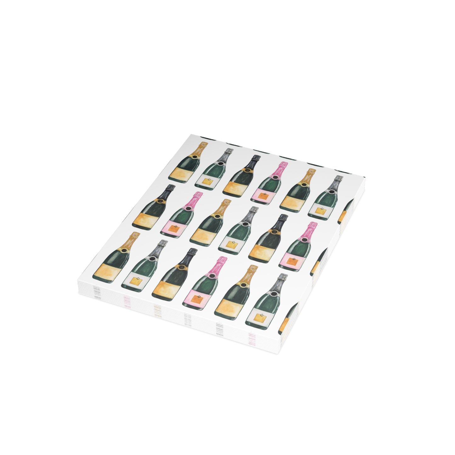 Champagne Pattern Notecards (10 and 30pcs)