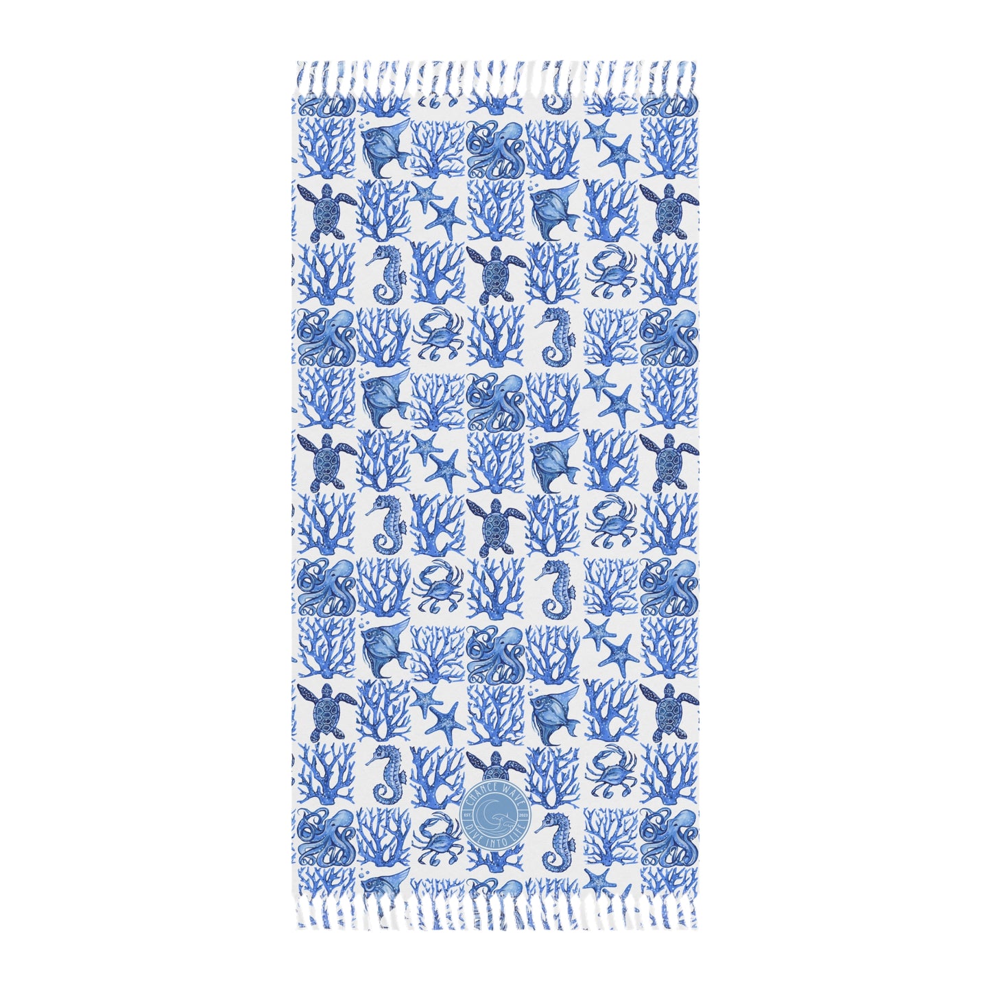 Ocean Pattern Boho Beach Cloth