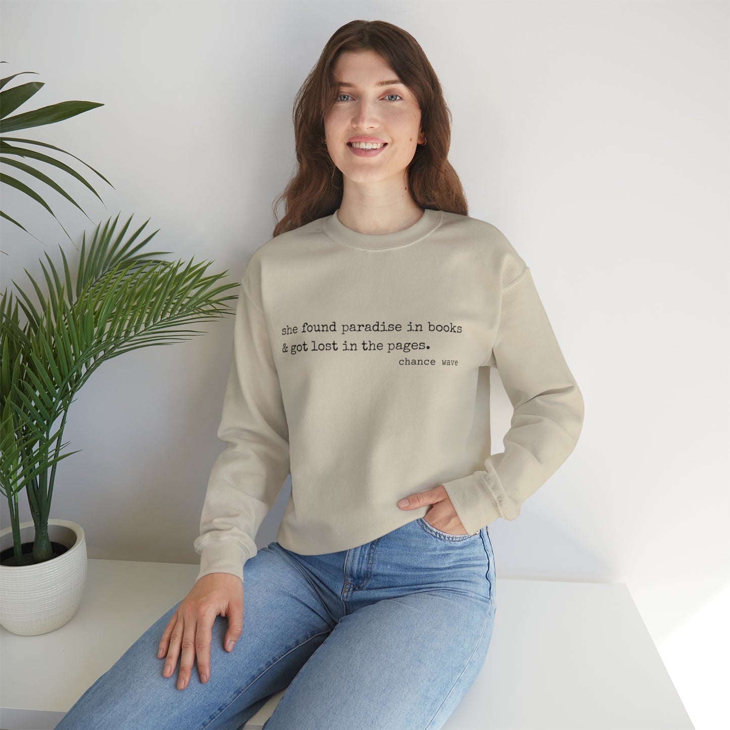 Paradise in Books Crewneck