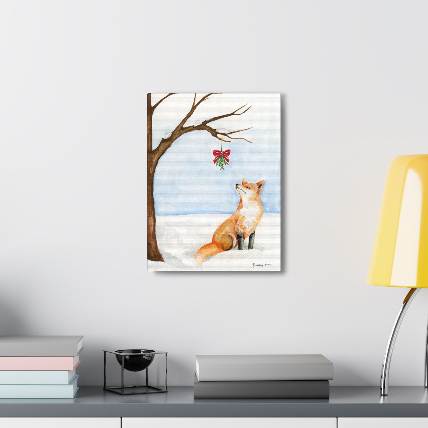 Winter Fox Canvas Gallery Wrap