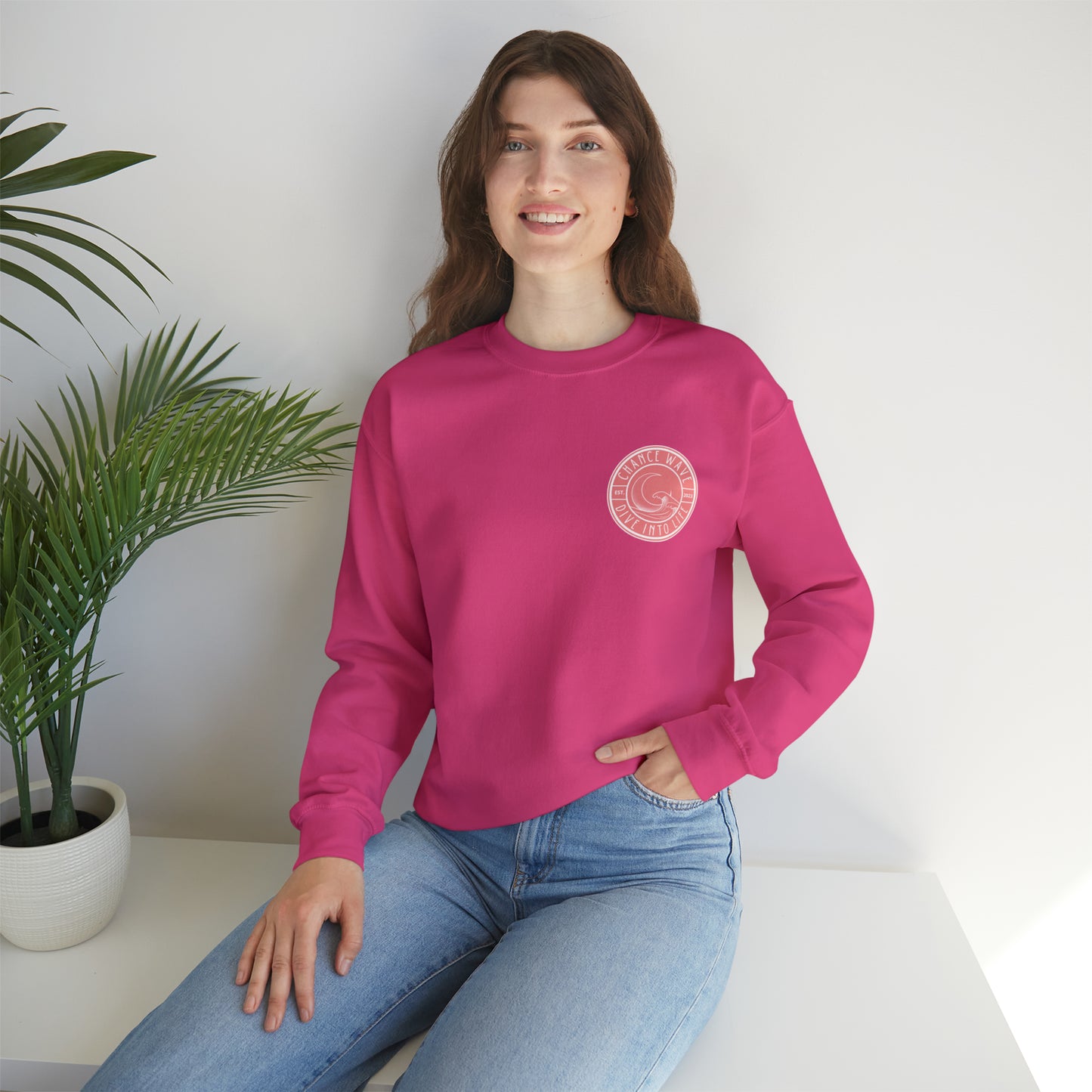 Pink Aloha Crewneck