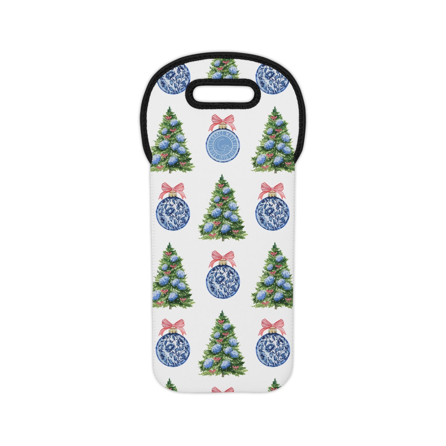 Ornament Pattern Wine Tote Bag