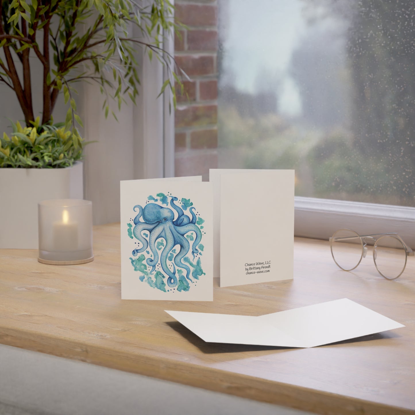 Octopus Notecards (10 and 30pcs)